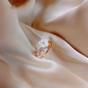 Shell petal ring female Korean fashion person
